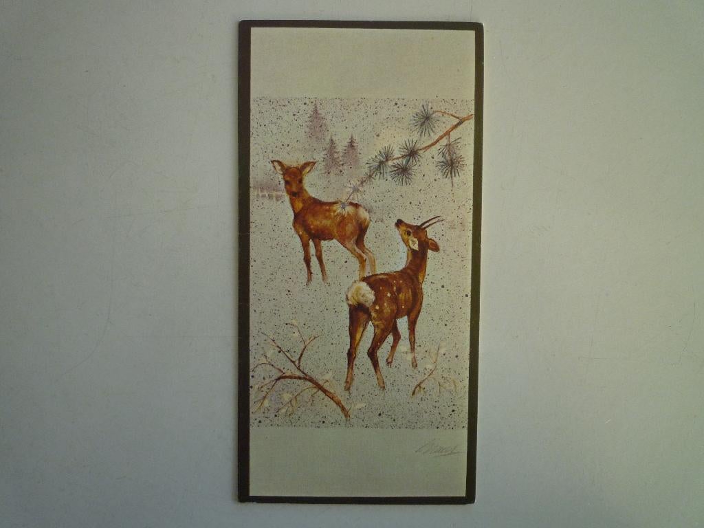 Hert herten ree, Ophalen of Verzenden, Voor 1920, Hond of Kat