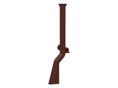 Lego Pirates Wapens 5x Geweer Flintlock Musket Reddisch Brow, Lego, Nieuw, Losse stenen, Pirates