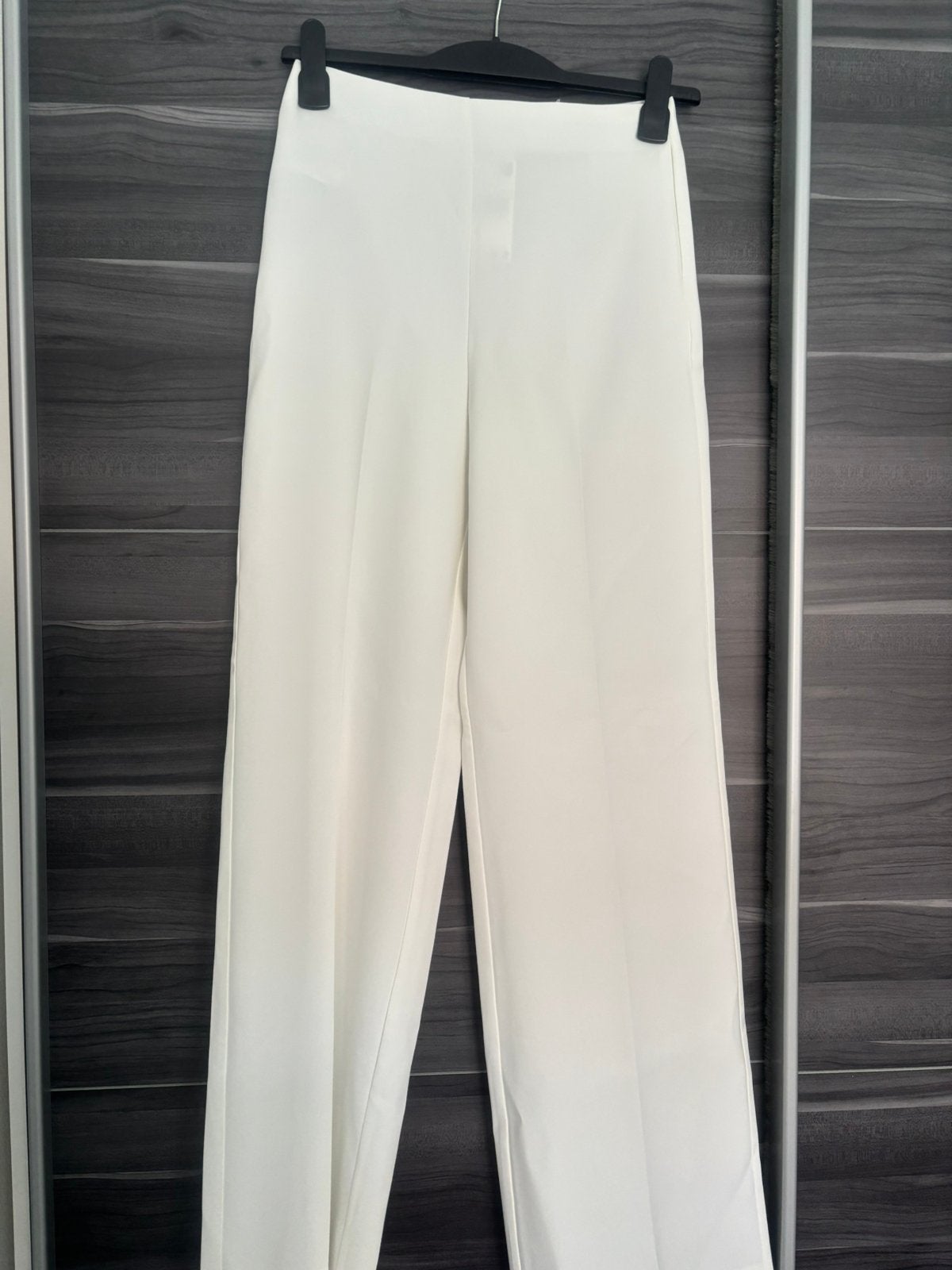 Rechte High-Waist Pantalon Mango 36 nieuw, Wit, Nieuw, Ophalen of Verzenden, Maat 36 (S)