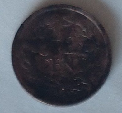 1/2 cent 1838 munt, volgnr 1, Postzegels en Munten, Ophalen of Verzenden, Losse munt