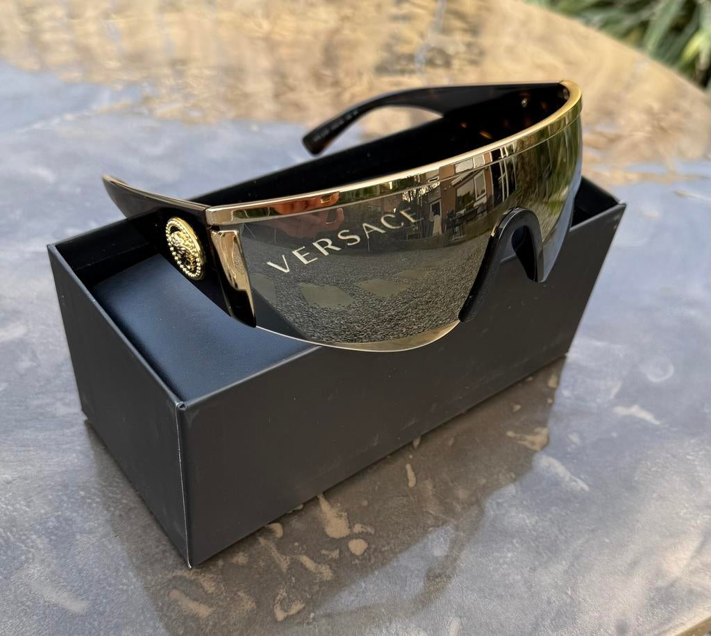 Versace zonnebril Medusa logo, Overige merken, Zonnebril, Zwart, Nieuw