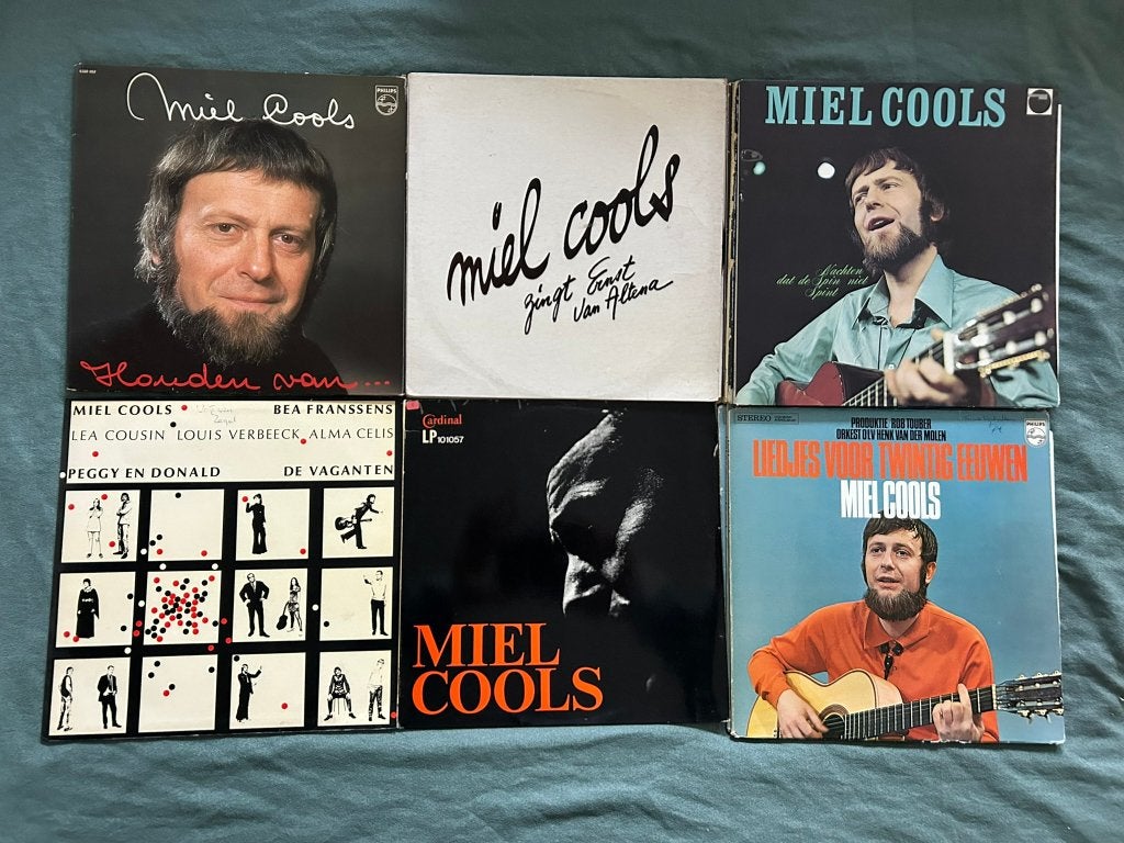 6 LP's Miel Cools (ook per stuk te koop), LP, Gebruikt, Ophalen of Verzenden, Levenslied of Smartlap