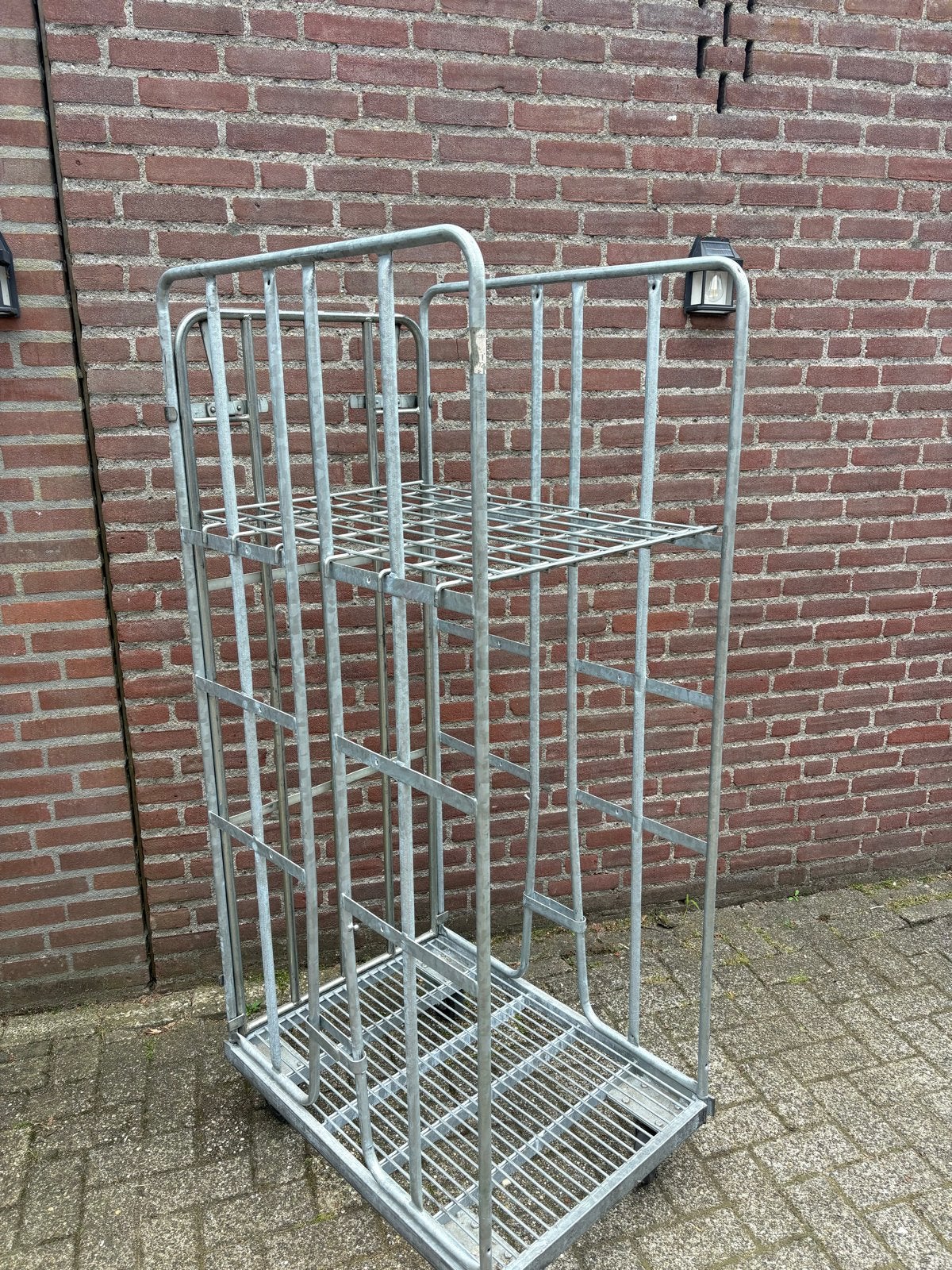 Stevige rolcontainer met legbord 5 stuks beschikbaar, Doe-het-zelf en Verbouw, Transportwagens, Ophalen of Verzenden