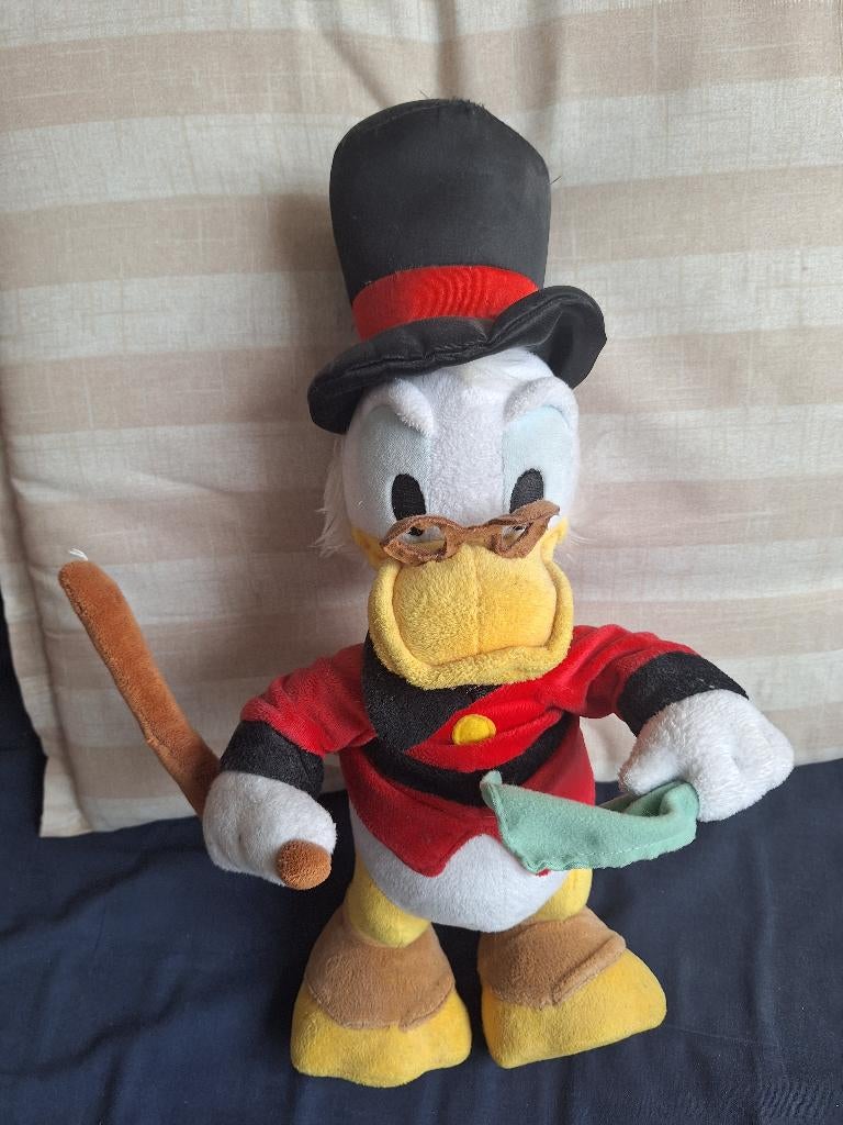 Dagobert Duck knuffel, Ophalen of Verzenden, Donald Duck, Zo goed als nieuw, Knuffel