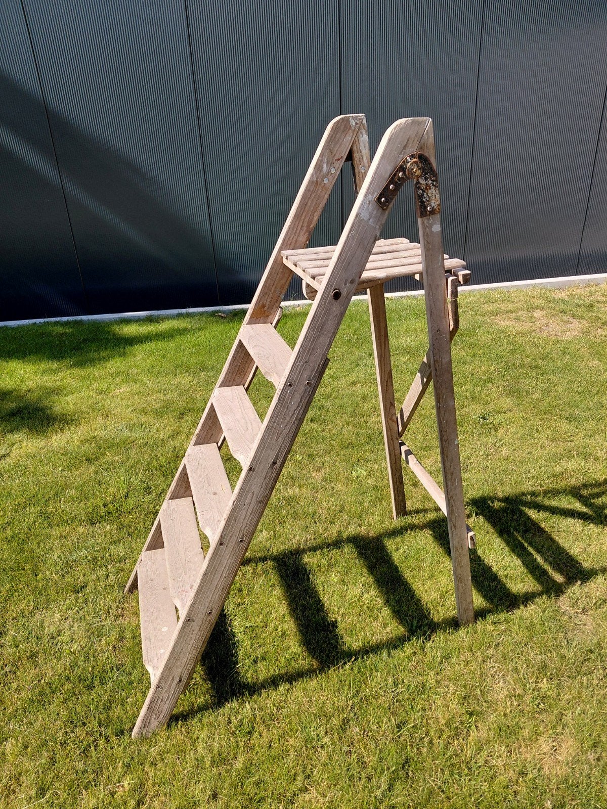 Oude houten trap, Ophalen, Gebruikt, 2 tot 4 meter