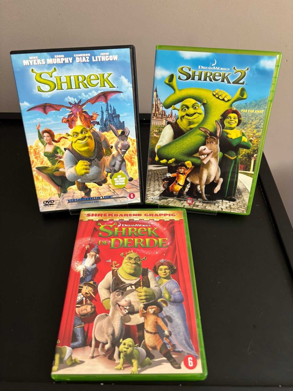 Shrek 1,2 en 3, Vanaf 6 jaar, Ophalen of Verzenden, Zo goed als nieuw, Amerikaans