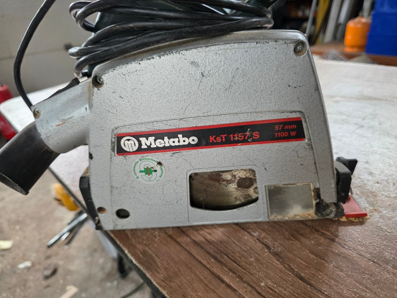 Metabo Cirkelzaag KST 1157 S - 1100W, 57mm zaagdiepte, Ophalen of Verzenden, Gebruikt