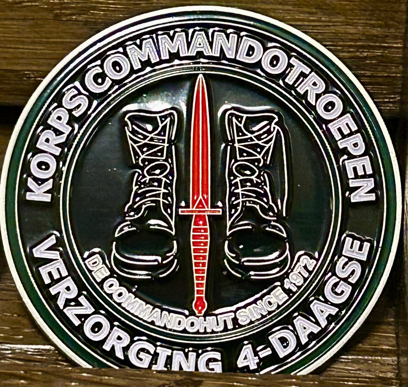 Coin KCT commandohut vierdaagse, Verzamelen, Militaria | Algemeen, Landmacht, Embleem of Badge, Nederland, Verzenden