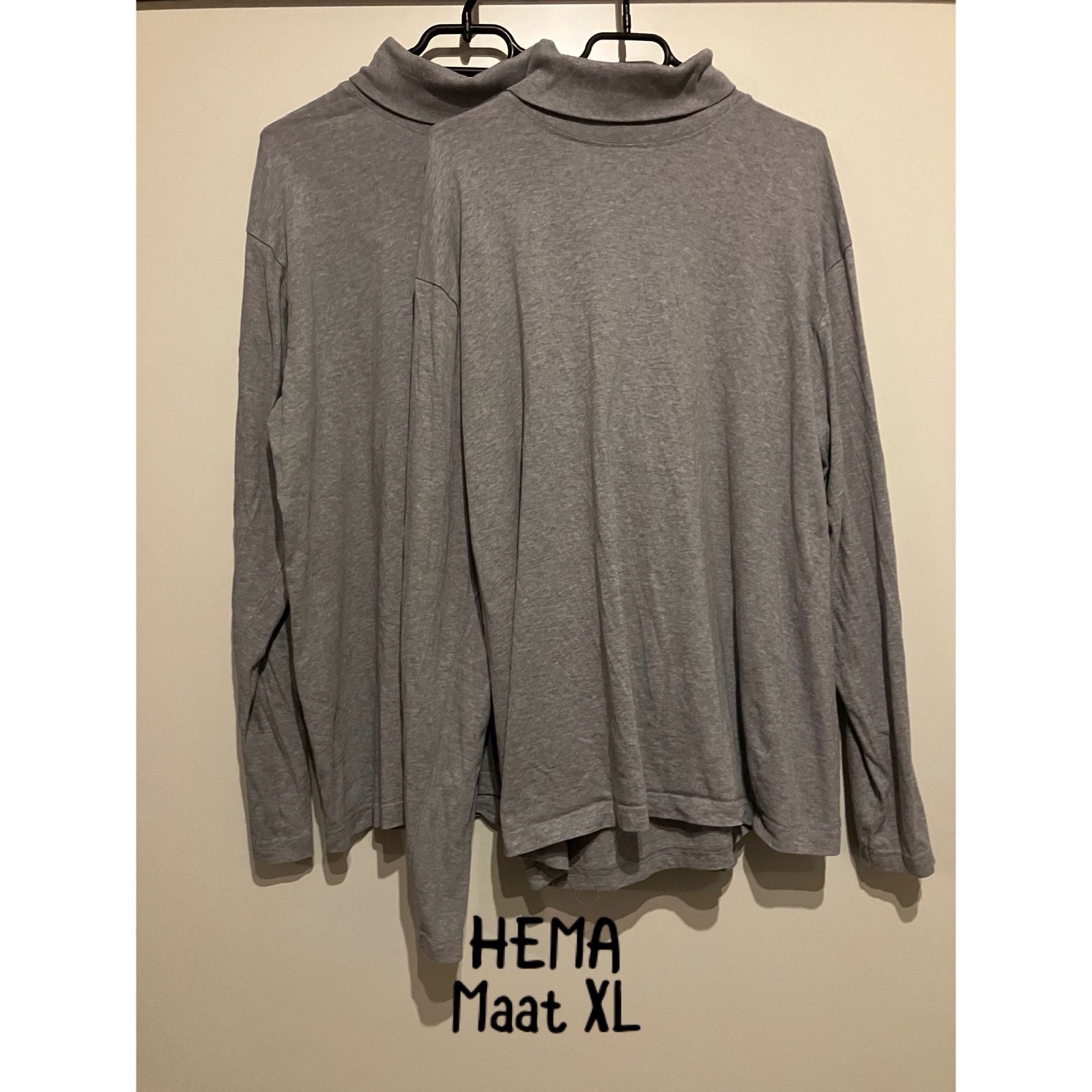 2x HEMA Coltrui Grijs Maat XL, Ophalen of Verzenden, Zo goed als nieuw, Maat 56/58 (XL), Grijs