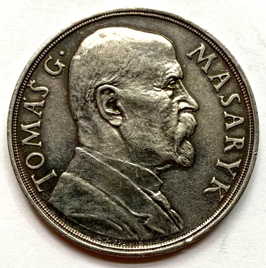 Tsjechoslowakije zilveren Penning 1935 Masaryk 30 gram 41mm, Postzegels en Munten, Penningen en Medailles, Overige materialen