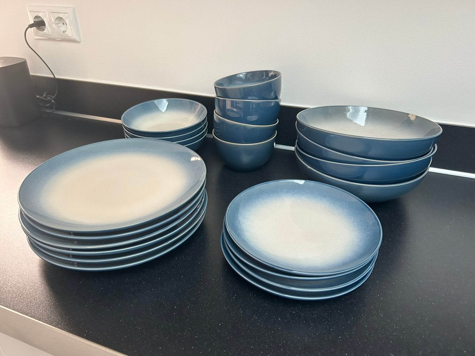 Blauw servies, Ophalen, Zo goed als nieuw, Bord(en), Overige stijlen