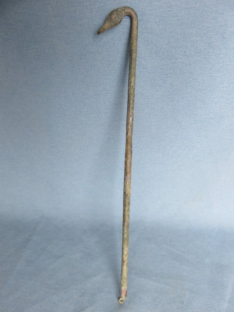 Romeinse rijk – steel met zwanenkop – ca. 2000 jaar oud, Ophalen of Verzenden, Brons