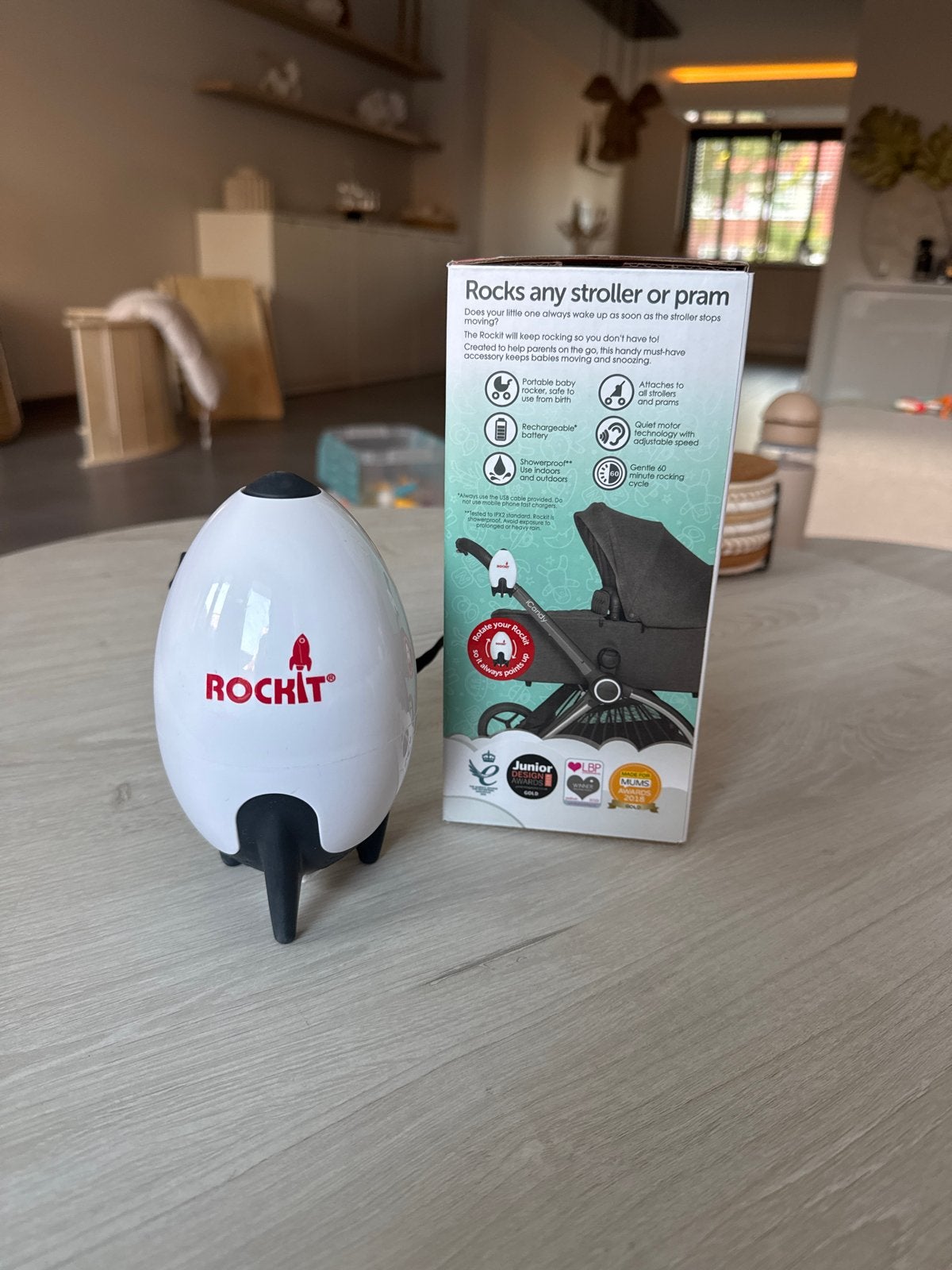 Rockit Babyrocker - Draagbare Wieg Schommel, Ophalen, Zo goed als nieuw, Kinderwagen, Overige merken