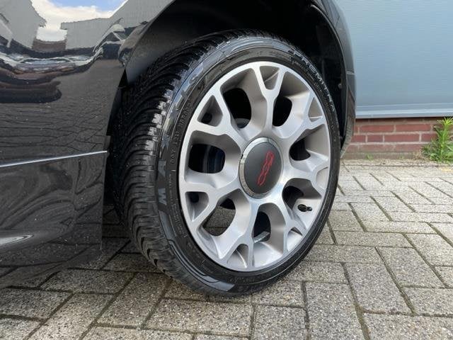 Fiat 500 1.0 Hybrid Sport *carplay *ecc *16”, Gebruikt, Zwart, 4 stoelen, Leder en Stof