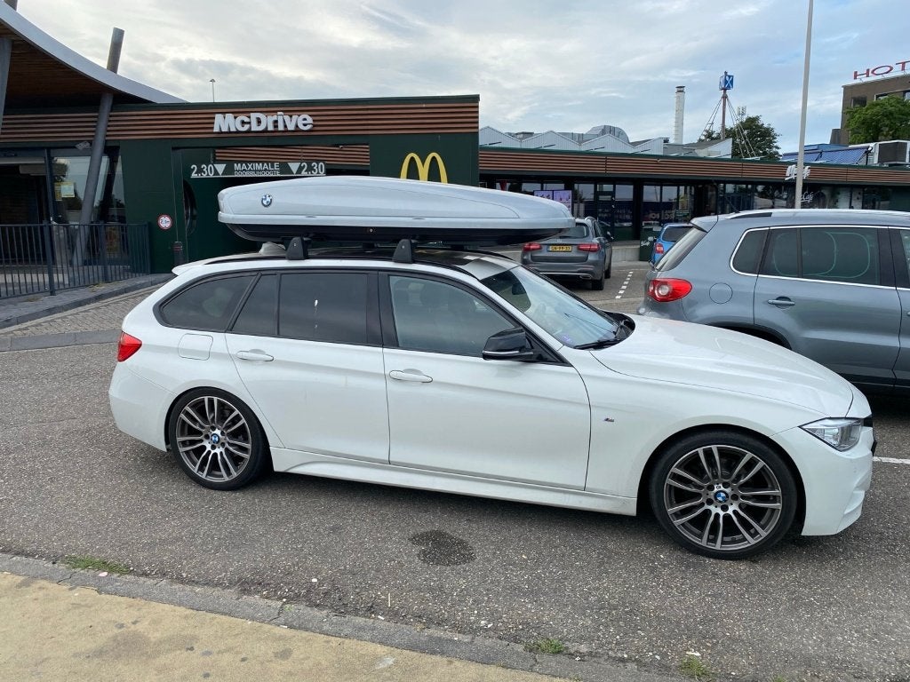 BMW dakkoffer 520L-Zilver, Auto diversen, Dakkoffers, Ophalen, Gebruikt