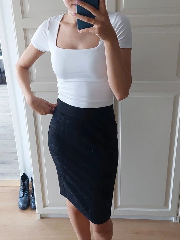 zwarte rok met kant miss Etam, Kleding | Dames, Rokken, Ophalen, Zwart, Nieuw, Maat 36 (S)