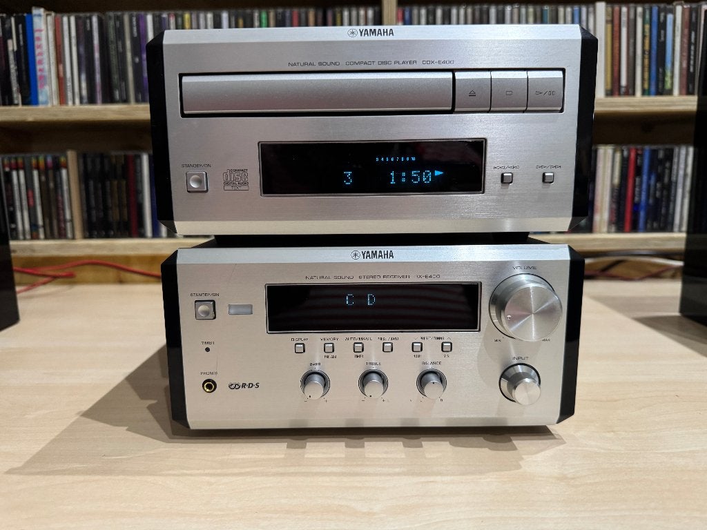 ✅ Yamaha RX-E400 Amplifier en CDX-E400 CD-Speler, Overige merken, Zo goed als nieuw, Tuner of Radio, Losse componenten
