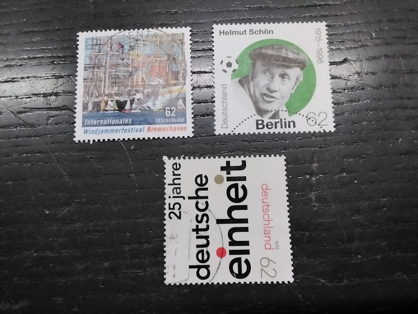 2667 Duitsland 2015 Helmut Schon voetballer+ nog 2, Ophalen of Verzenden, 1990 tot heden, Gestempeld