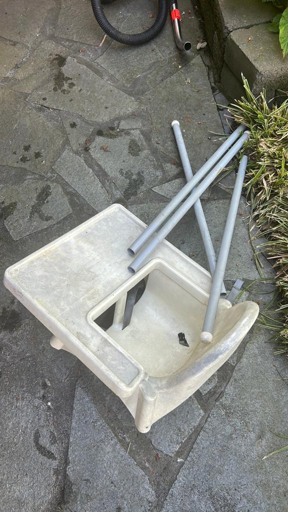 Ikea kinderstoel €5, Tuin en Terras, Parasols, Ophalen of Verzenden, Zo goed als nieuw, Minder dan 1 meter, Parasolvoet