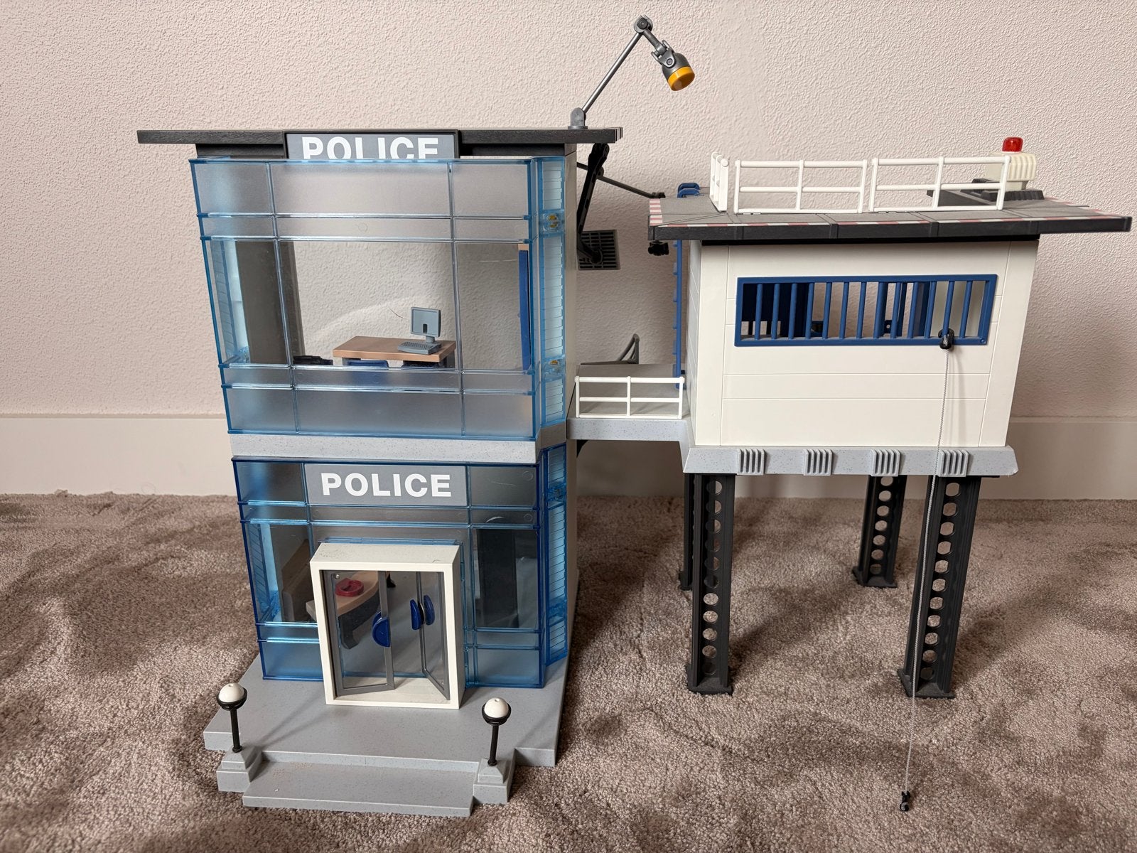 Playmobil Politiebureau met gevangenis en zwaailicht, Ophalen, Gebruikt, Jongen of Meisje