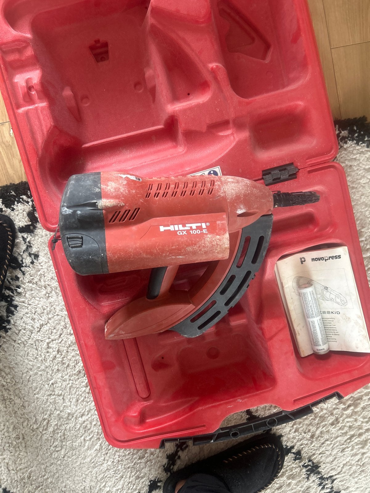 Hilti GX 100-E Gas Spijkerpistool in Koffer, Ophalen of Verzenden, Gebruikt