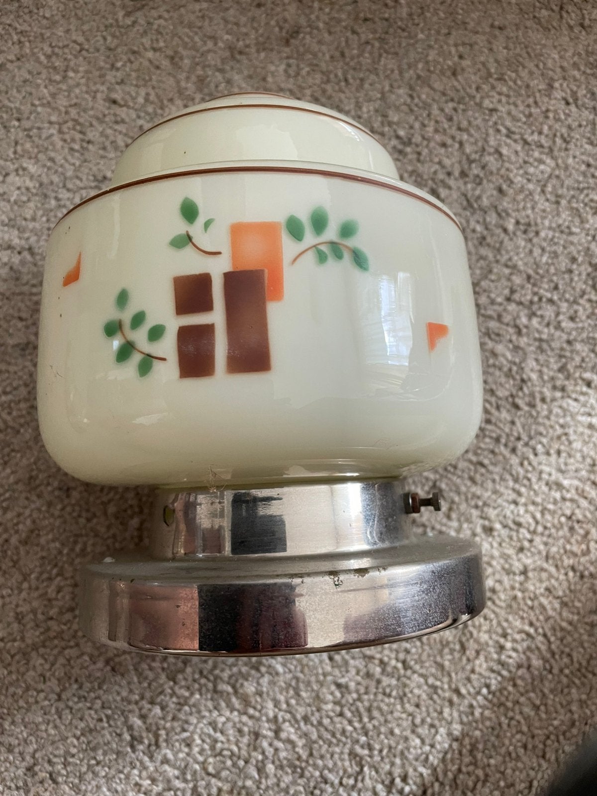 Vintage lampenkap / plafonnière, Antiek en Kunst, Antiek | Lampen, Ophalen