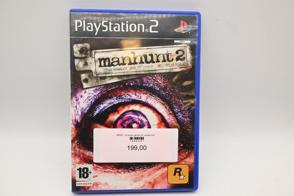 Manhunt 2 PlayStation 2 (PS2) Game - Reparatie Console, Spelcomputers en Games, Avontuur en Actie, Gebruikt, Vanaf 18 jaar, Info@rockstargames.com
