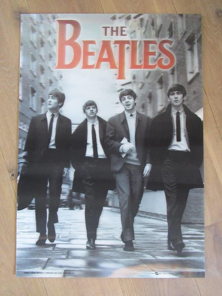 Gb Eye 3D poster The Beatles in Londen 47 x 67 cm., Deurposter of groter, Ophalen of Verzenden, Zo goed als nieuw, Overige onderwerpen