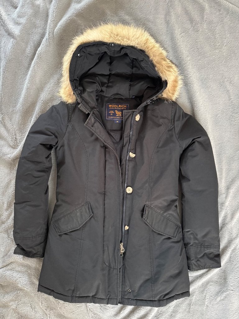 Woolrich jas maat xs, Ophalen of Verzenden, Gedragen, Maat 34 (XS) of kleiner, Zwart
