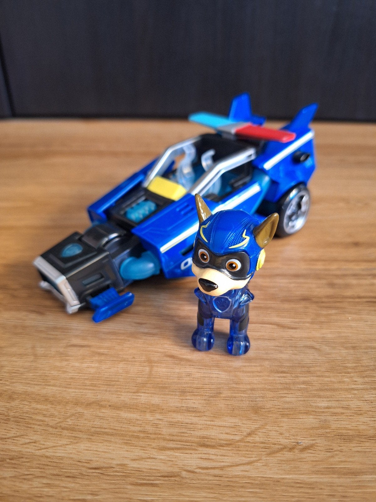 Paw Patrol Mighty Pups Chase met lichtgevend voertuig, Ophalen of Verzenden, Zo goed als nieuw