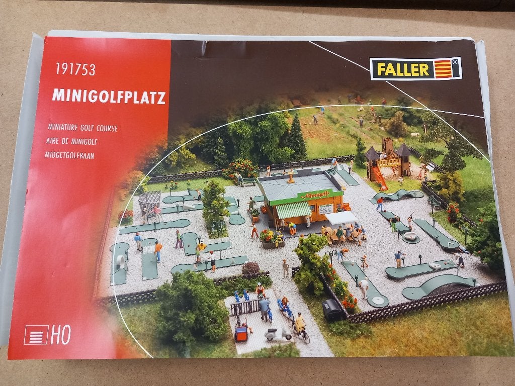Faller 191753 Midgetgolfbaan - H0, Overige merken, Gelijkstroom of Wisselstroom, Brug, Tunnel of Gebouw, Ophalen of Verzenden