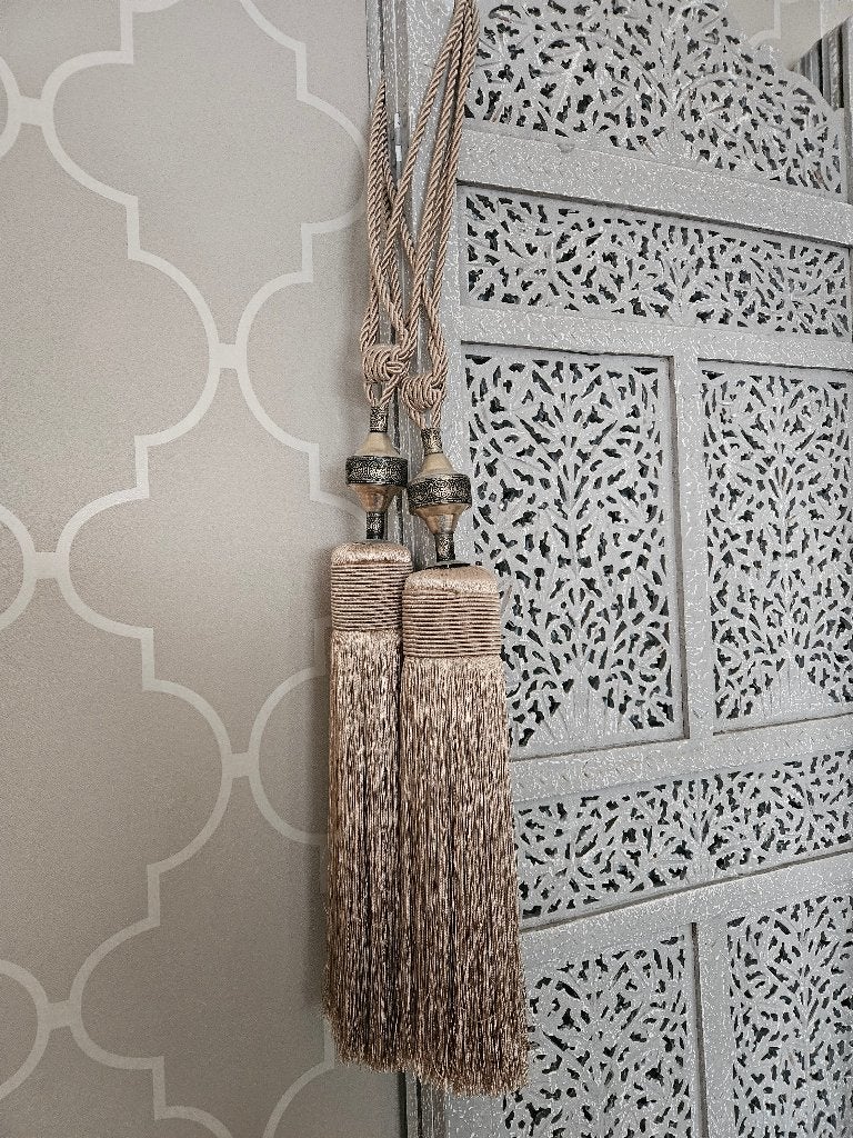 2 Gordijnkoorden uit Marrakech, Ophalen, Zo goed als nieuw