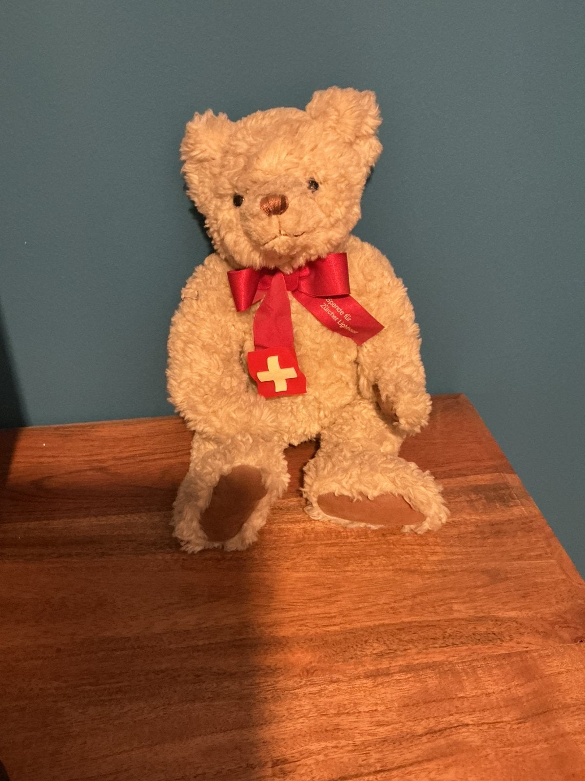 Teddybeer  Zwitserland, Ophalen of Verzenden, Zo goed als nieuw, Stoffen beer, Overige merken