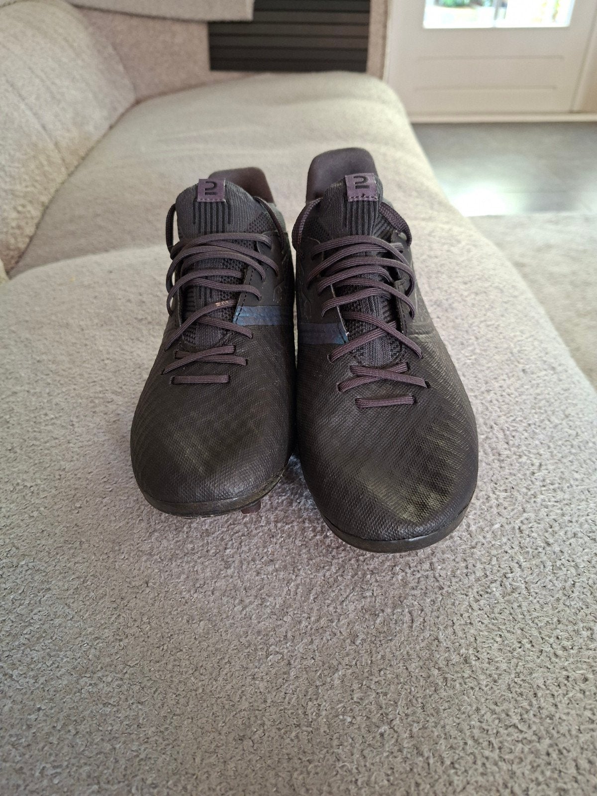 Nike kinder voetbalschoenen maat 38 - Zwart/Blauw, Ophalen, Gebruikt, Schoenen