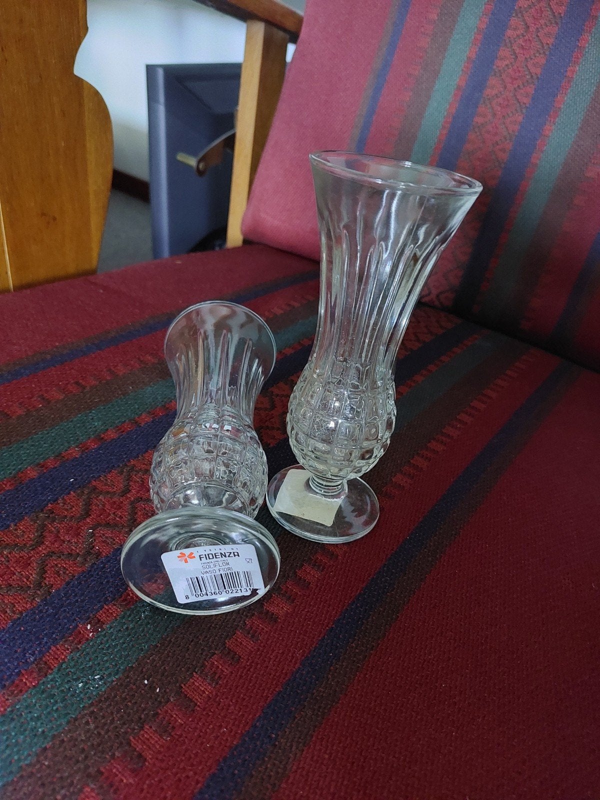 2 Nieuwe Glazen Vaasjes - Fidenza Design, Ophalen of Verzenden