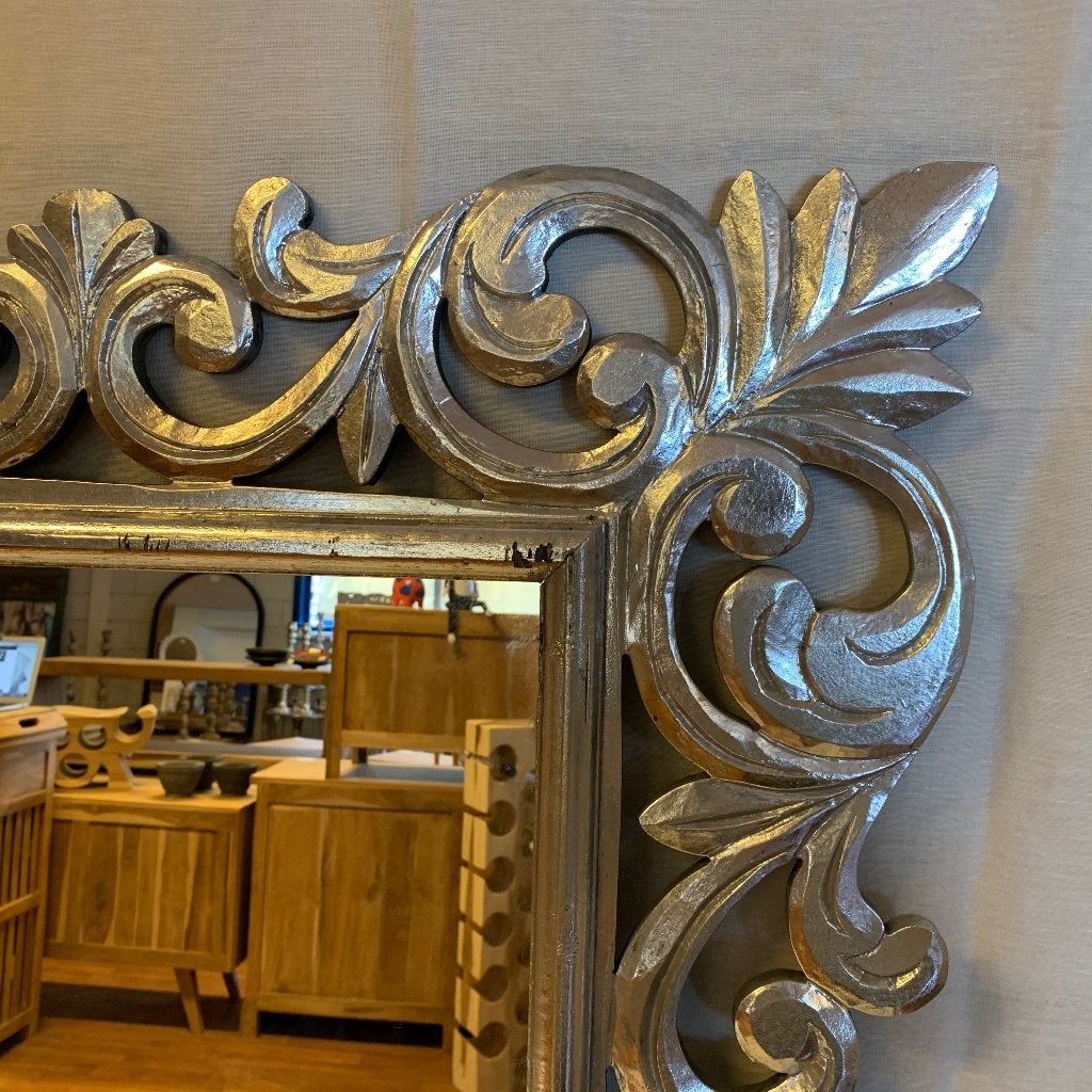 barok spiegel - houten lijst - 90 x 80 cm - Gratis bezorgd, TTM Wonen, Meubels – (Perzische) Tapijten en Woonaccessoires, Taag 63, 2491 CS, Den Haag (Forepark)