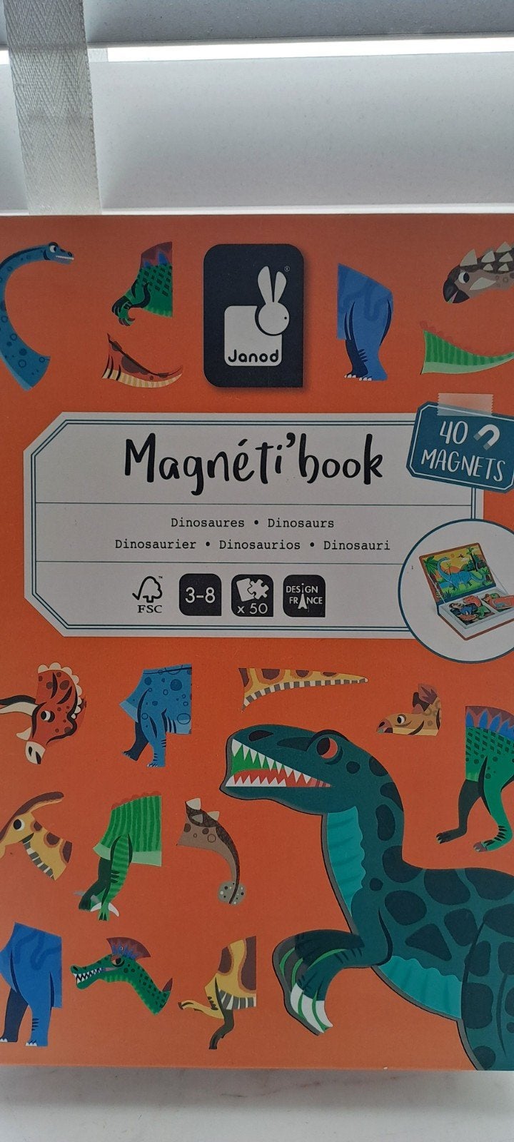 Janod Magneti'book Dinosaurus Magnetisch Boek, Ophalen, Zo goed als nieuw, Overige typen