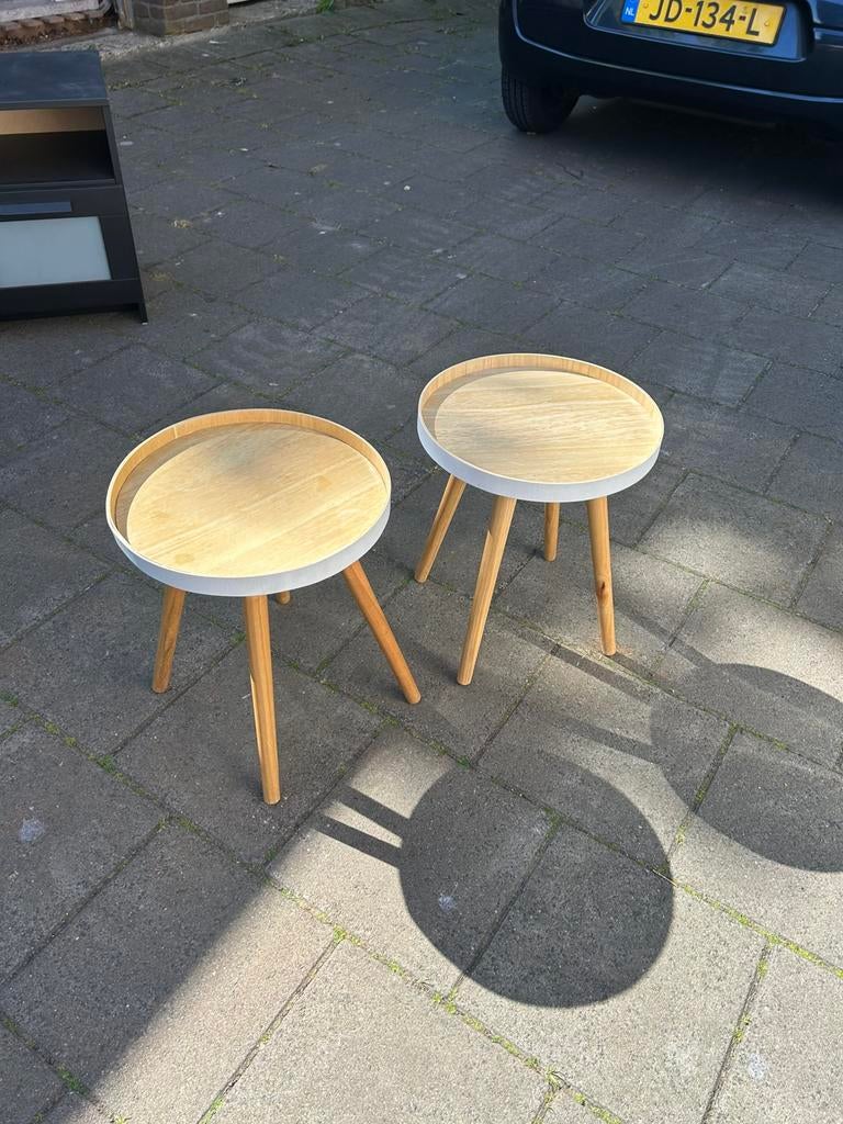 Bijzettafel, Ophalen, Zo goed als nieuw, Hout