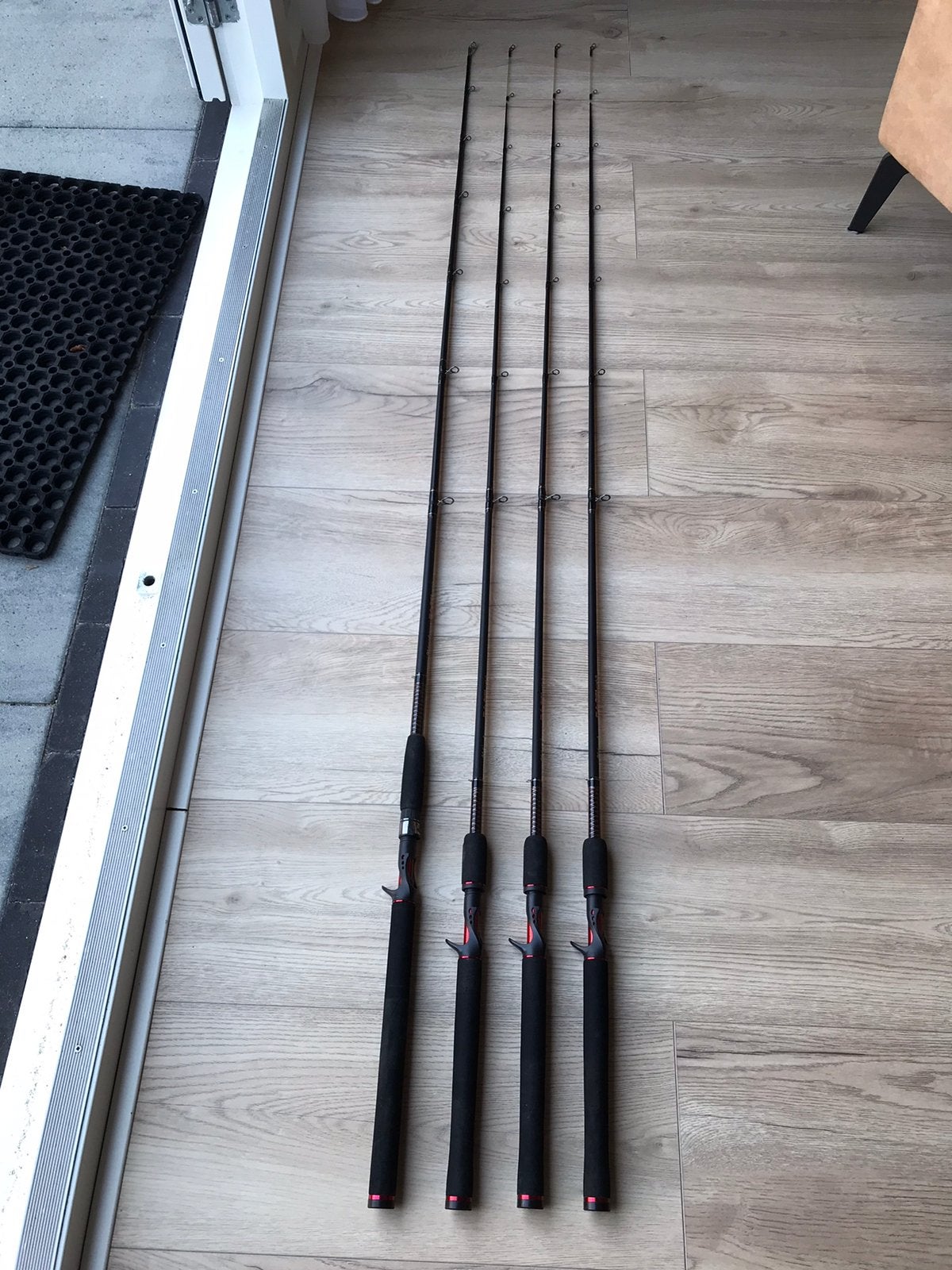 4x shakespeare ugly stik gx2 zie foto’s en omschrijving, Ophalen, Zo goed als nieuw, Werphengel