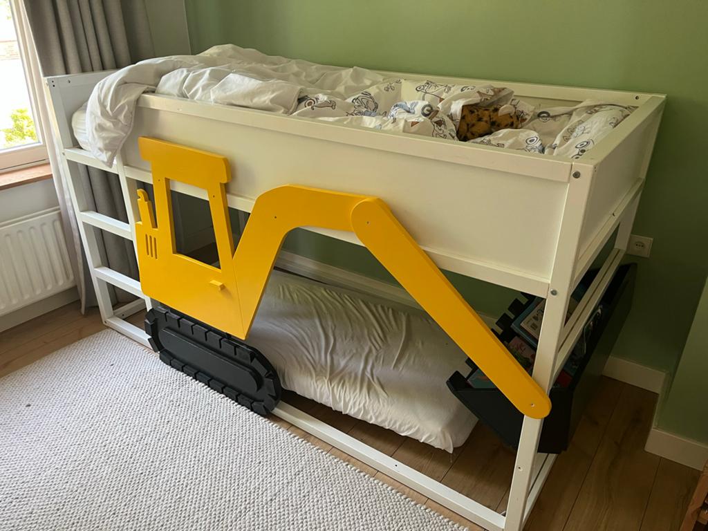 Graafmachine decoratie voor IKEA Kura bed, Ophalen, 85 tot 100 cm, Gebruikt, Hoogslaper of Stapelbed