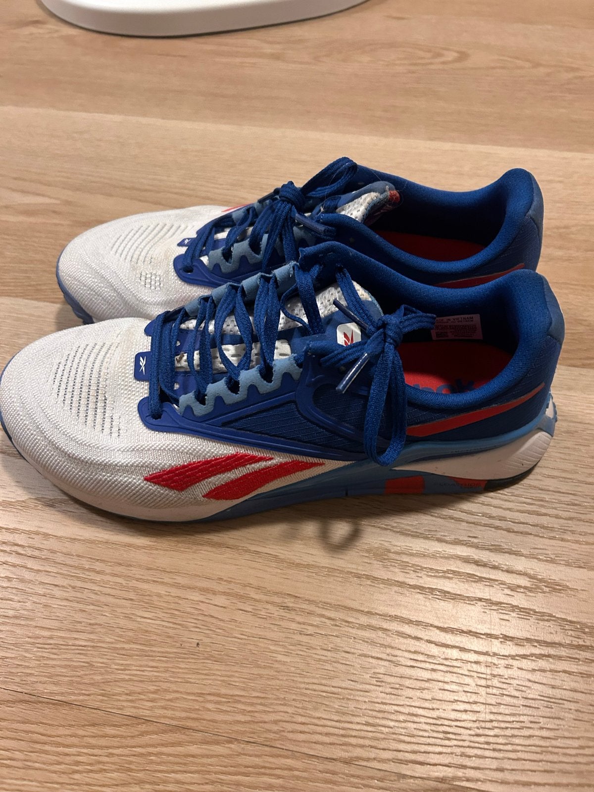 Reebok Nano X2 Dames Sportschoenen Maat 40 Blauw/Wit/Rood, Maat 38/40 (M), Meerkleurig, Ophalen of Verzenden, Fitness of Aerobics