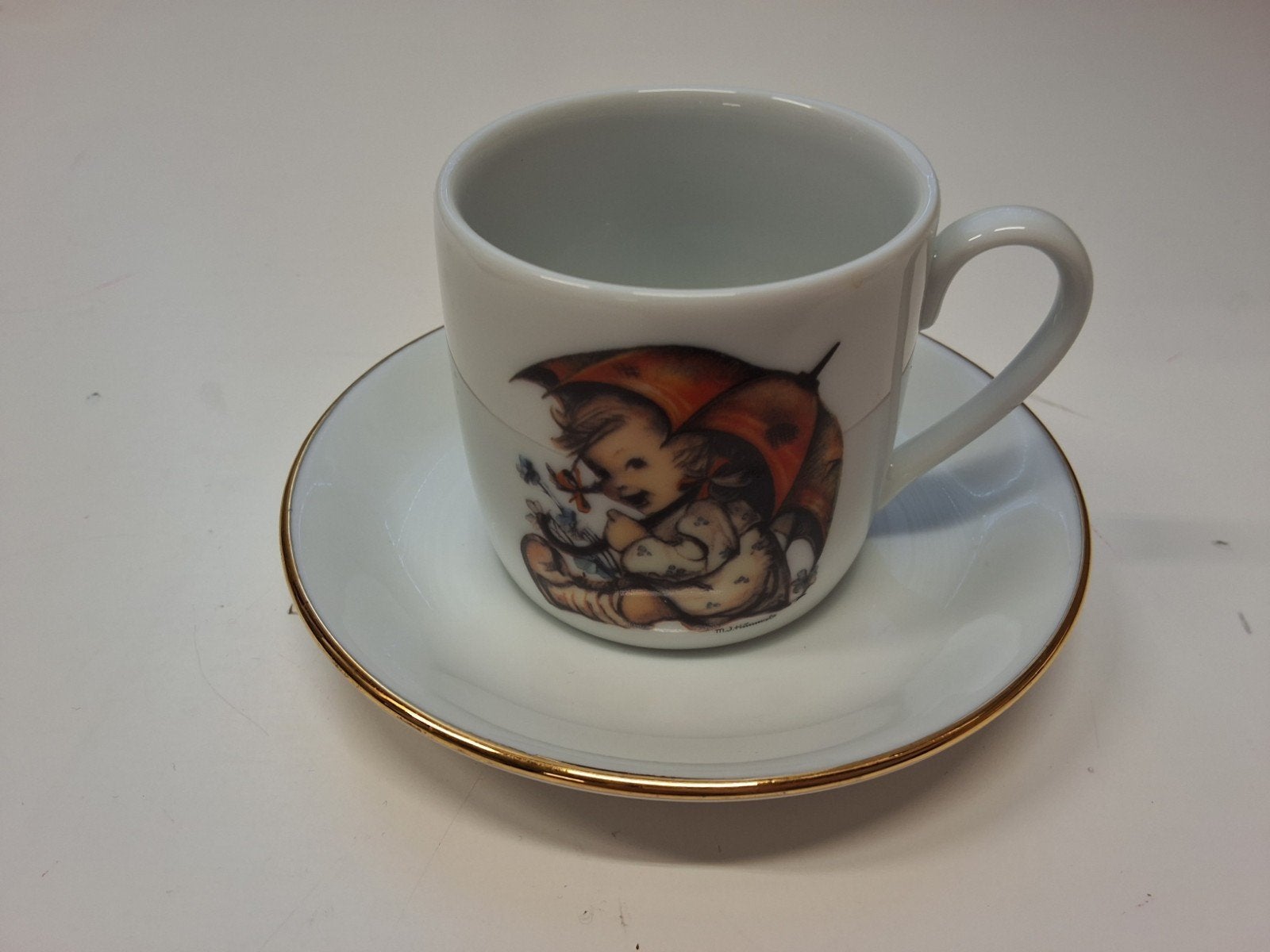 Vintage Goebel M.J. Hummel Kop-en-Schotel - Umbrella Girl, Ophalen of Verzenden