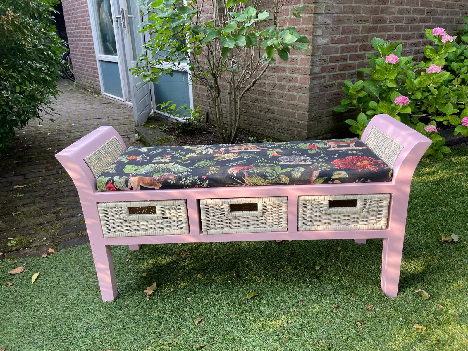 Vintage bankje, Antiek en Kunst, Antiek | Meubels | Stoelen en Banken, Ophalen