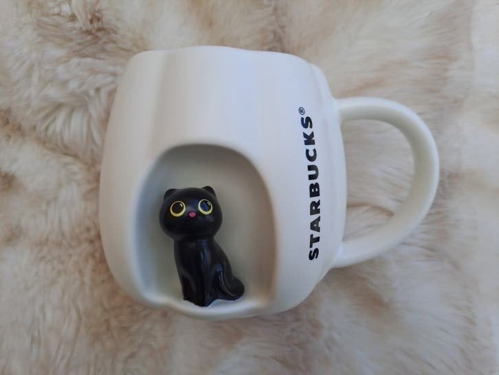 Starbucks Cat Mug Nieuw!, Overige typen, Ophalen of Verzenden, Zo goed als nieuw, Steen/keramiek