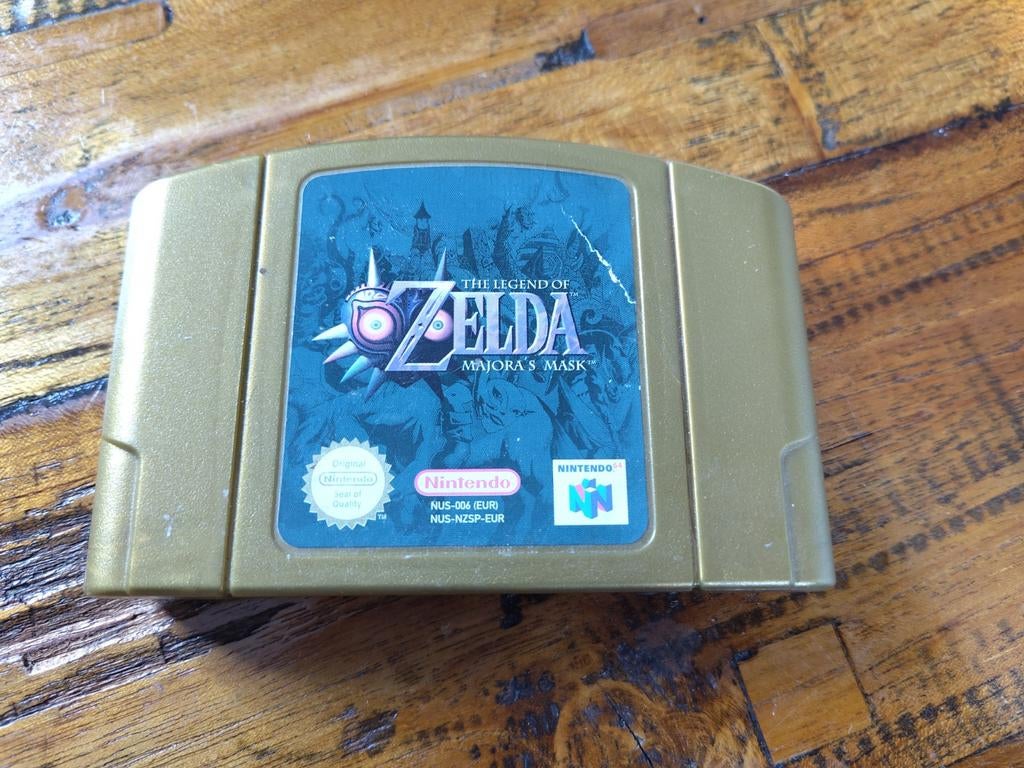 The Legend of Zelda: Majora's Mask N64 - Goud, Overige kleuren, Ophalen of Verzenden, Zonder controller, Gebruikt