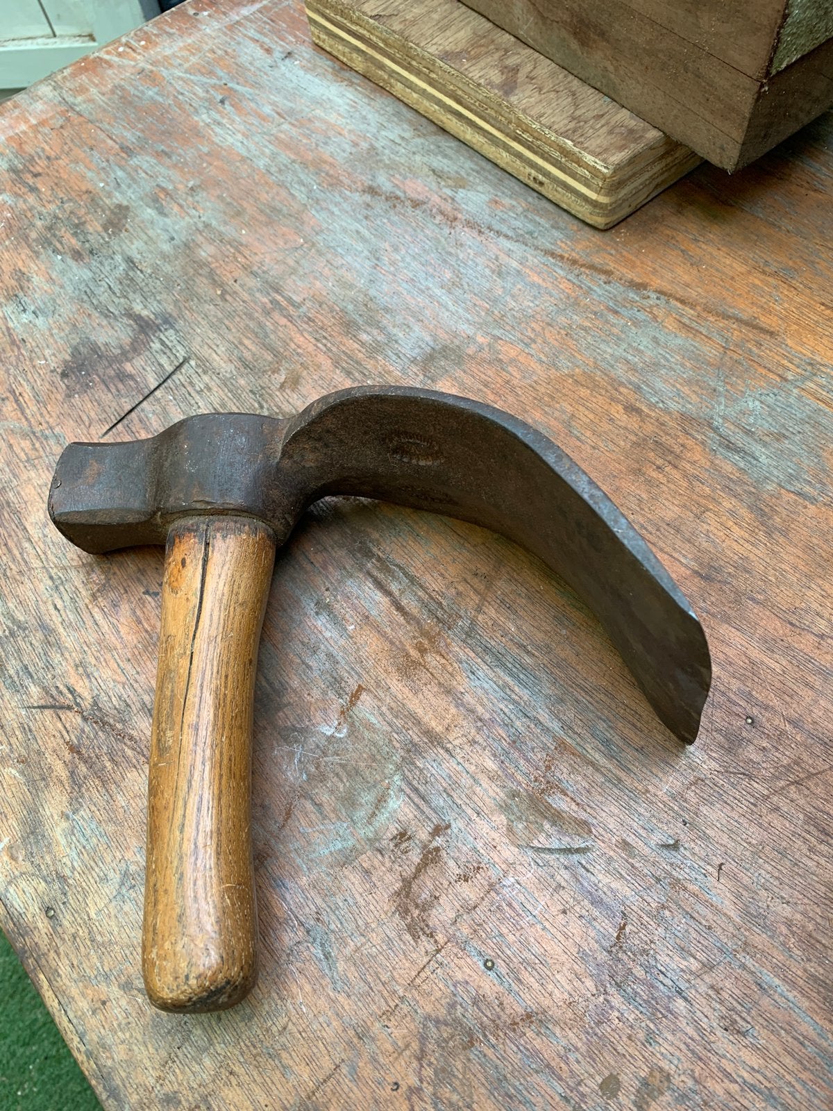 Mooie handdissel 105mm br 250mm l steel=190mm, Ophalen of Verzenden
