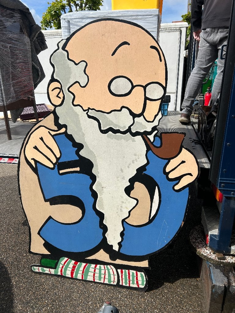 houten abraham handgemaakt zeker 50 jaar oud i.g.st., Ophalen, Gebruikt, Feestartikel, Abraham of Sarah