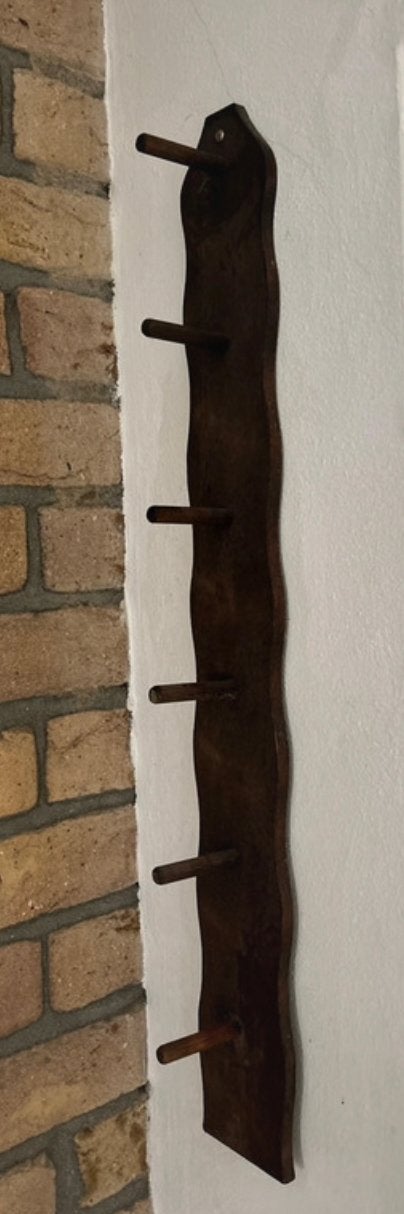 Vintage Boohoo Ibiza Houten Kopjesrek voor 6 Kopjes, Ophalen of Verzenden, Gebruikt, Hout, Overige typen
