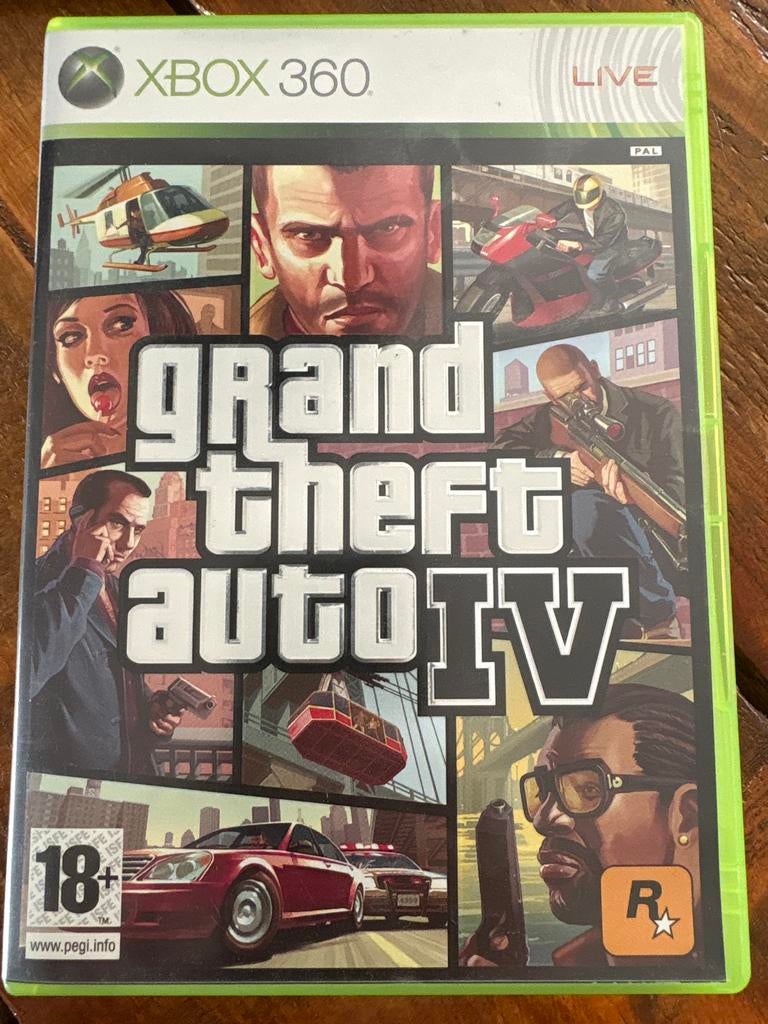Grand Theft Auto IV (GTA 4) Xbox 360 - Inclusief Stadsgids, Avontuur en Actie, Online, Vanaf 18 jaar, 1 speler