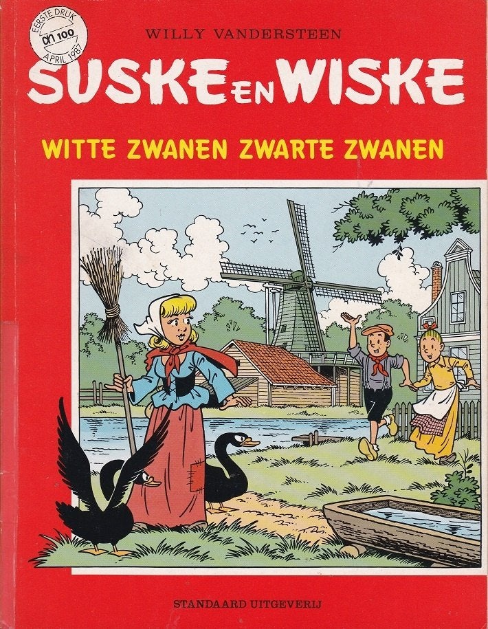 SUSKE EN WISKE – WITTE ZWANEN ZWARTE ZWANEN - Willy Vanderst, Eén stripboek, Ophalen of Verzenden, Zo goed als nieuw, Willy Vandersteen